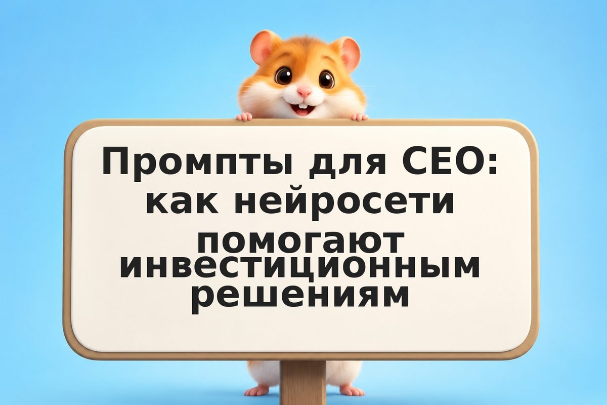 Промпты для CEO: как нейросети помогают инвестиционным решениям