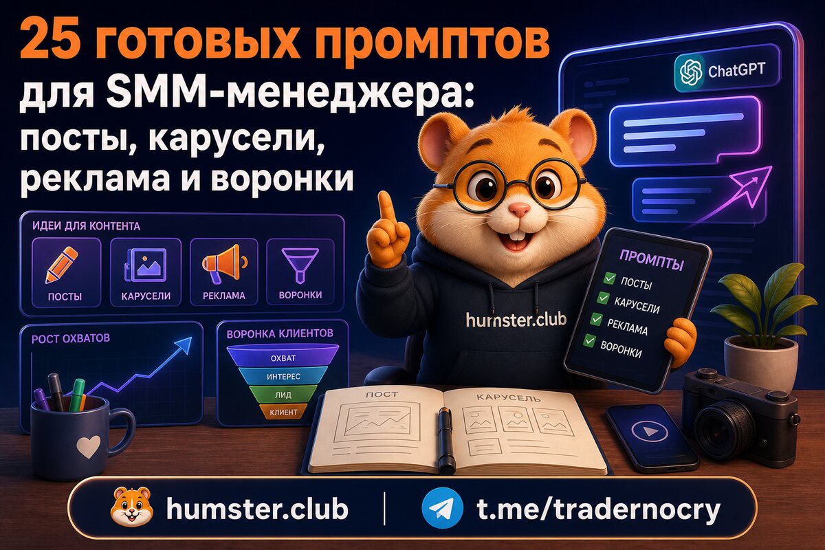 25 готовых промптов для SMM-менеджера: посты, карусели, реклама и воронки
