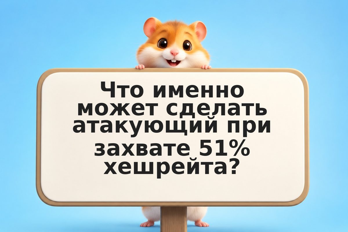 51% атака на PoW: когда атакующий контролирует большинство хешрейта сети