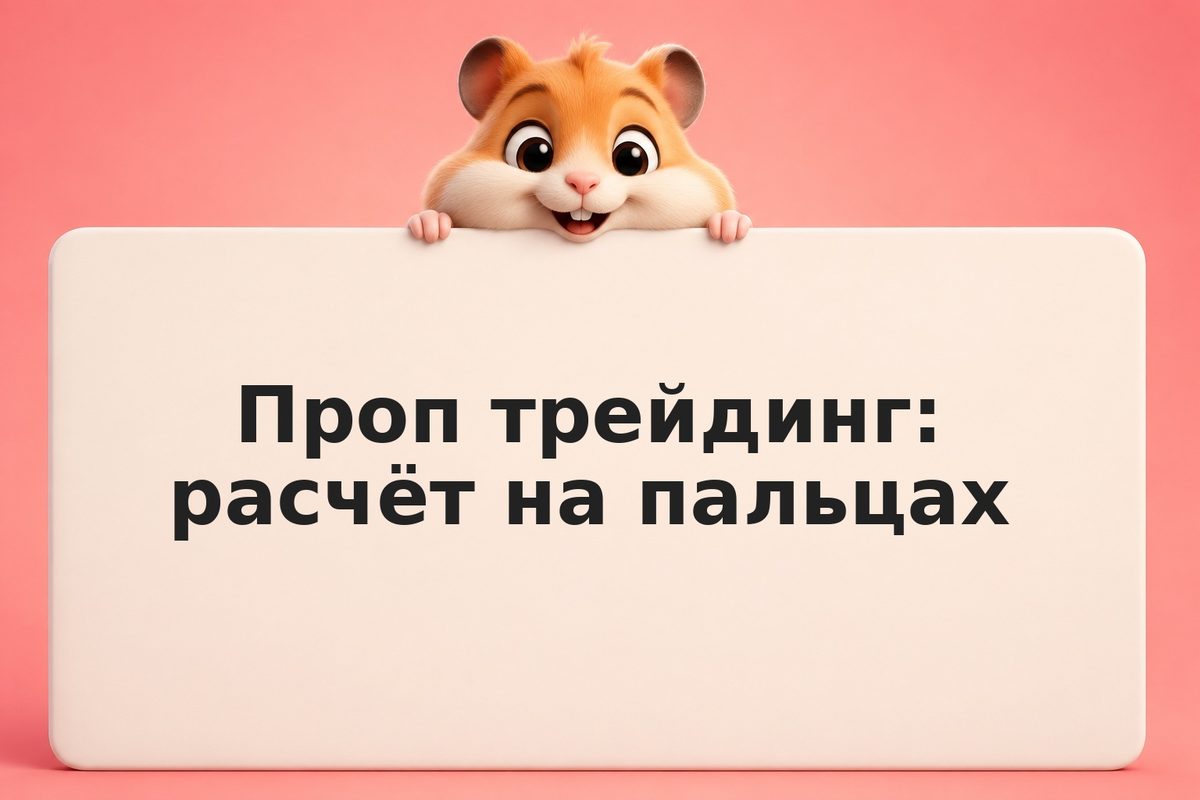 Проп трейдинг: расчёт на пальцах