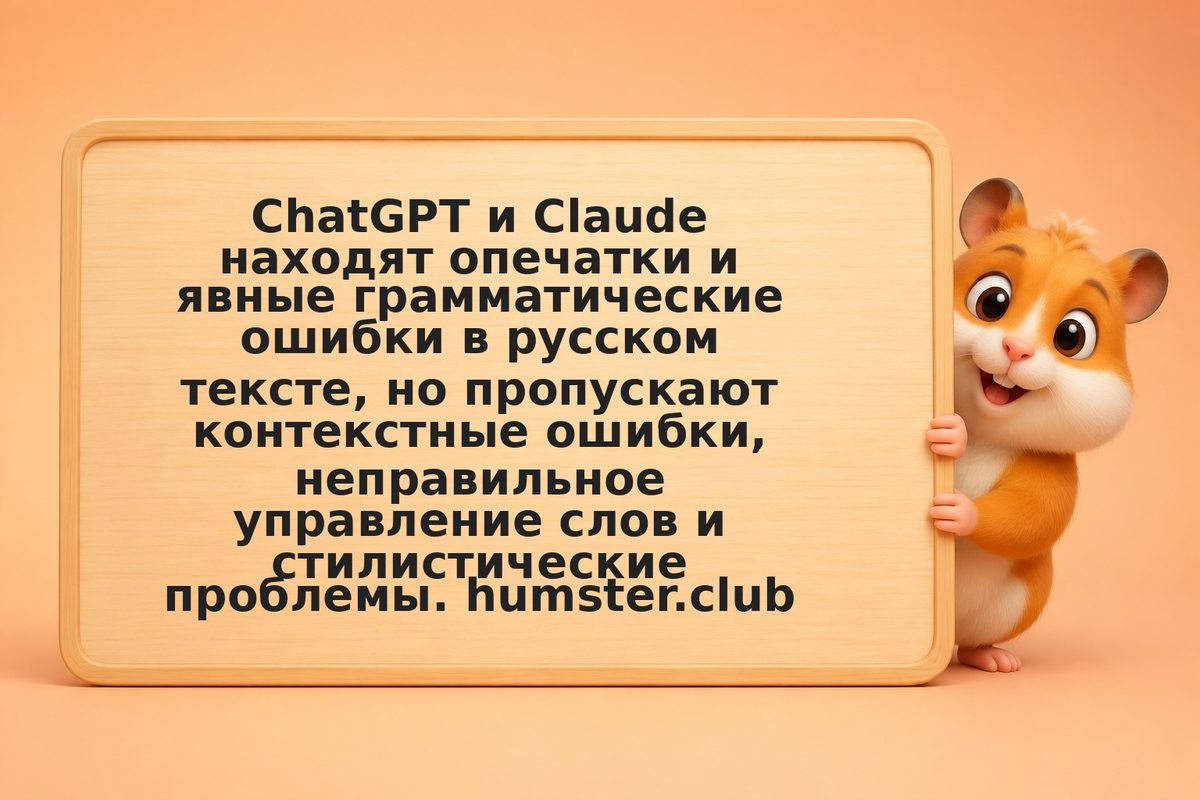 Проверка грамматики и орфографии: как найти ошибки, которые упускают нейросети