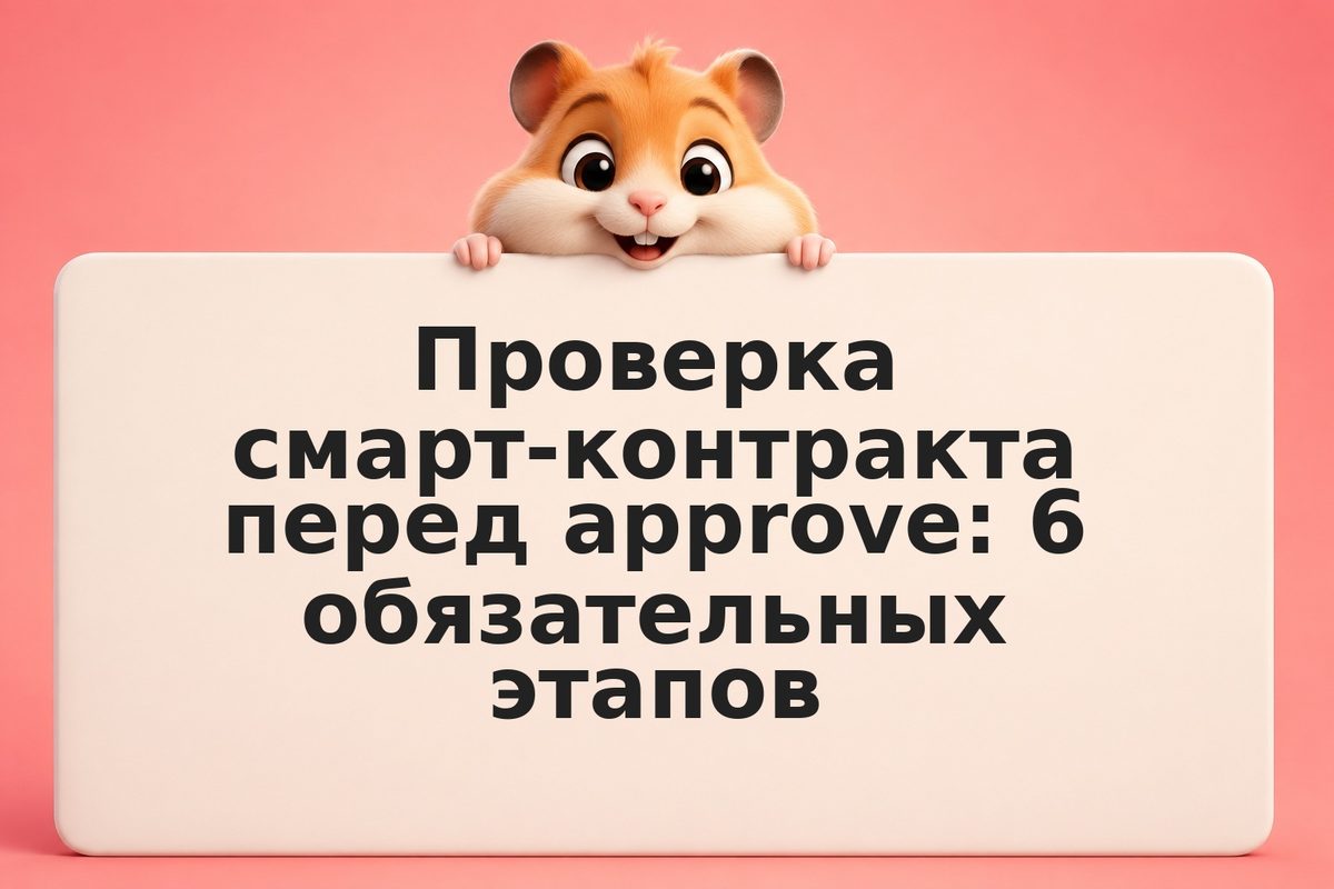 Проверка смарт-контракта перед approve: 6 обязательных этапов
