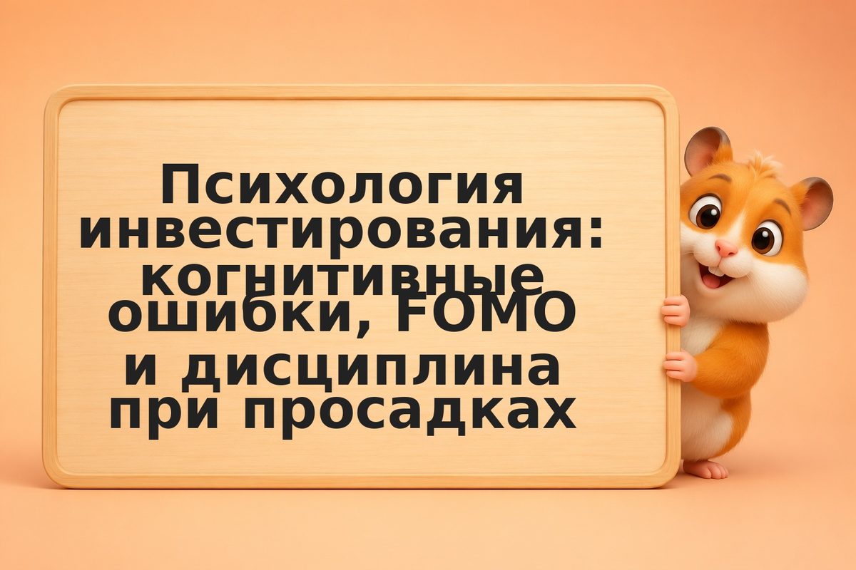 Психология инвестирования: когнитивные ошибки, FOMO и дисциплина при просадках