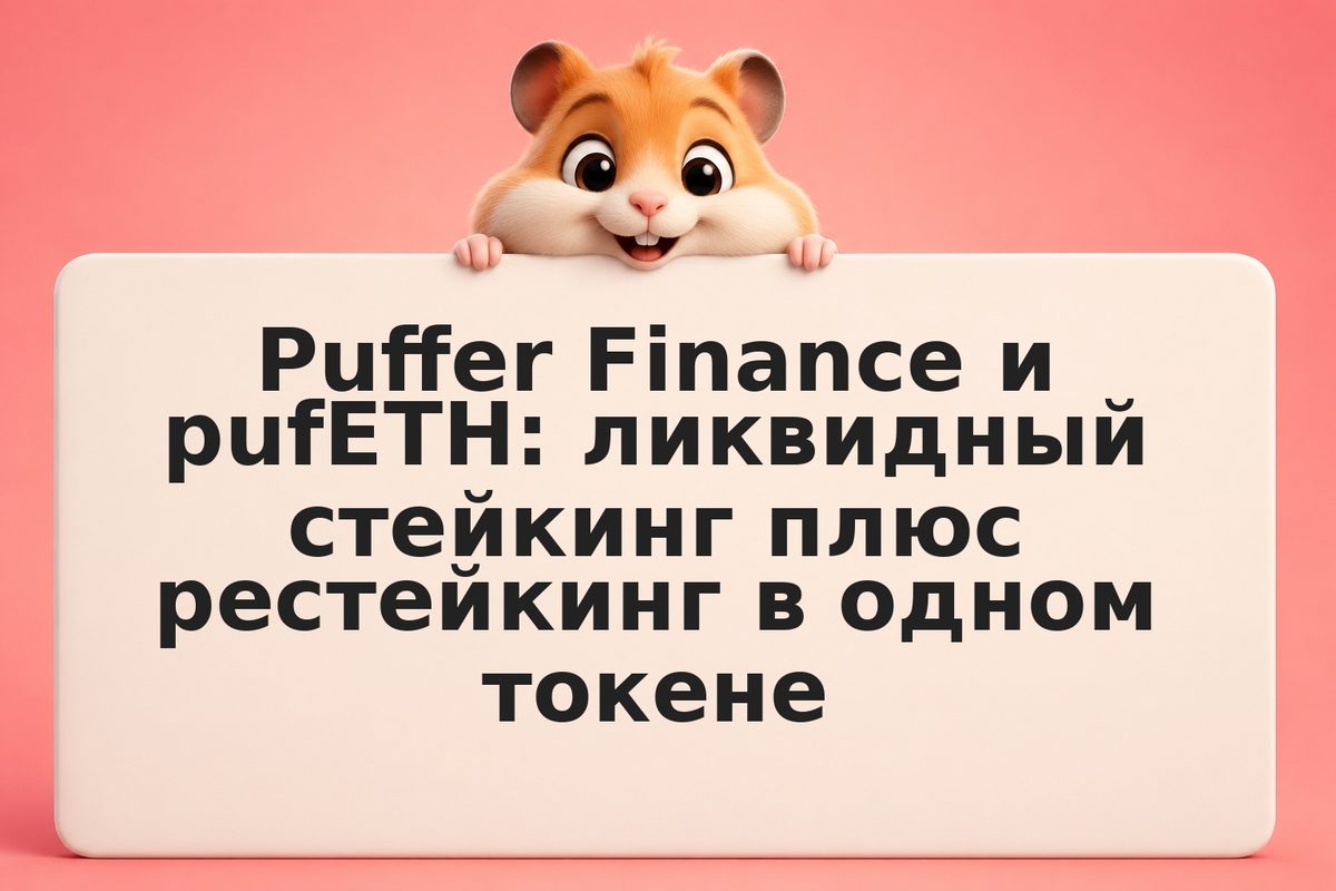 Puffer Finance и pufETH: ликвидный стейкинг плюс рестейкинг в одном токене