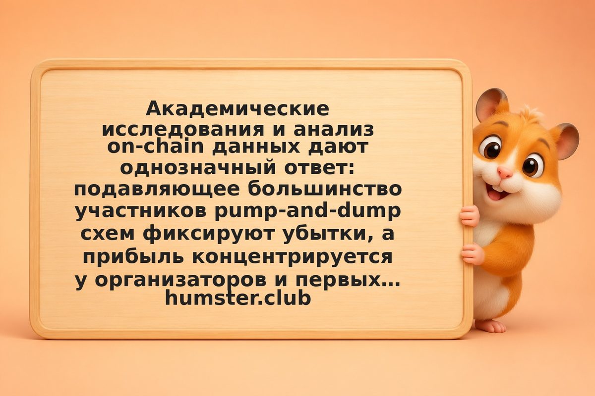 Статистика pump-and-dump групп: вероятность выигрыша и реальные потери участнико