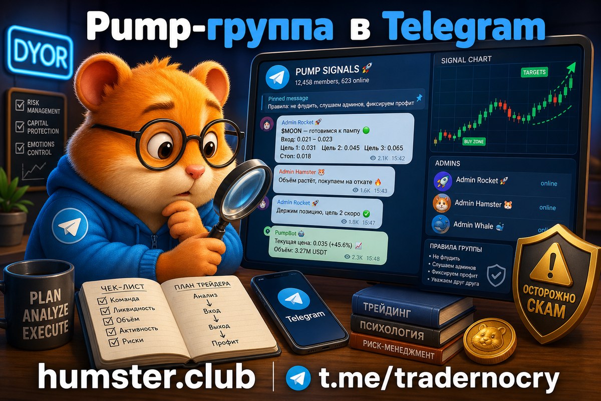 Pump-группа в Telegram: как устроена схема pump-and-dump