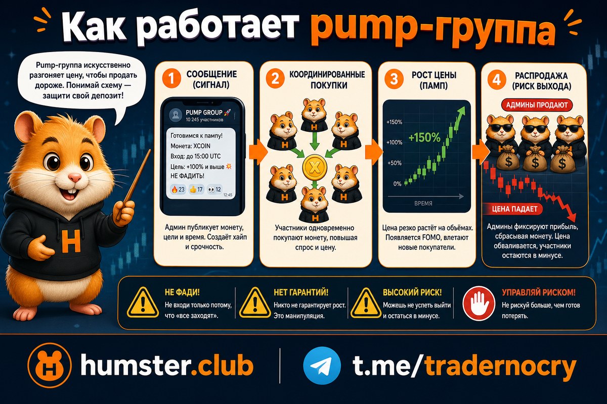 Pump-группа в Telegram: как устроена схема pump-and-dump