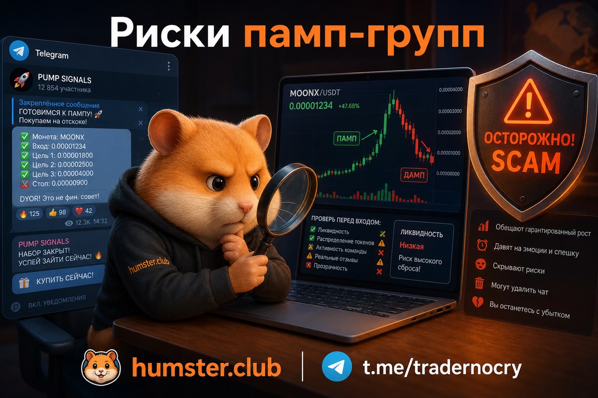 Pump-группа в Telegram: как устроена схема pump-and-dump
