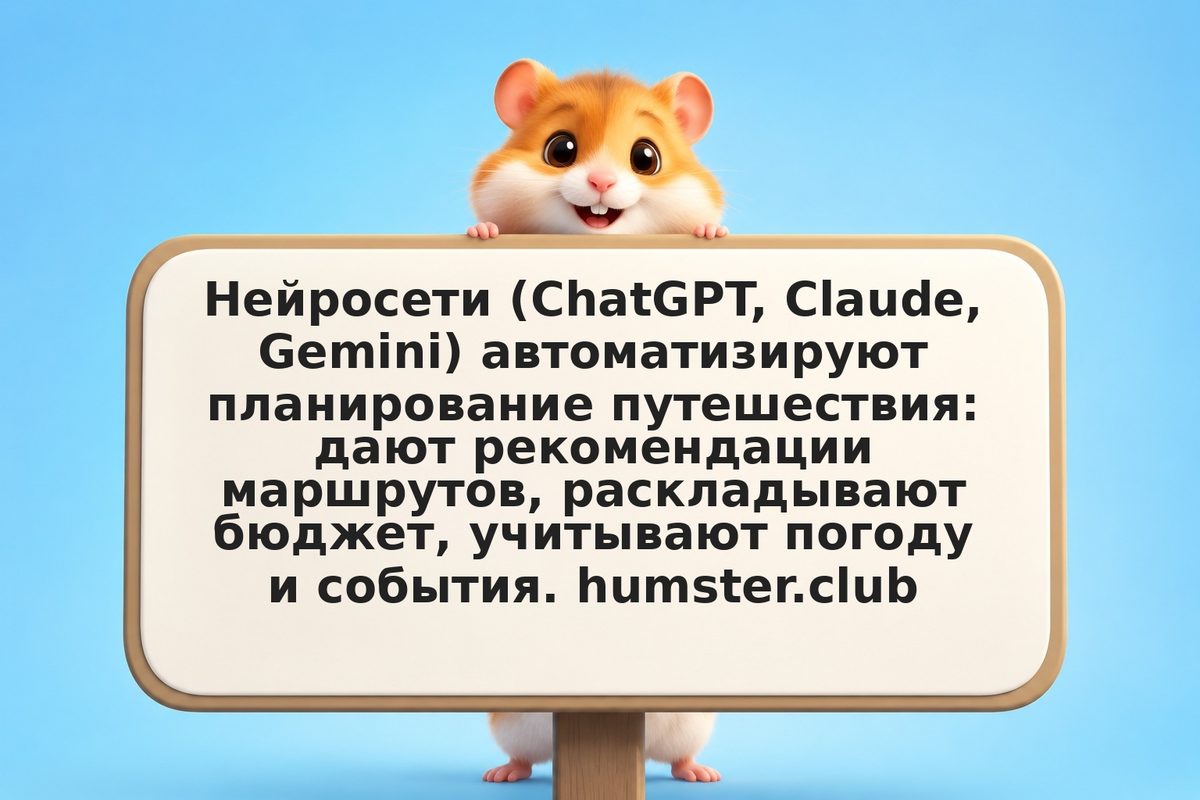 Планируем путешествие с нейросетями: маршруты, бюджет, маршрутизация