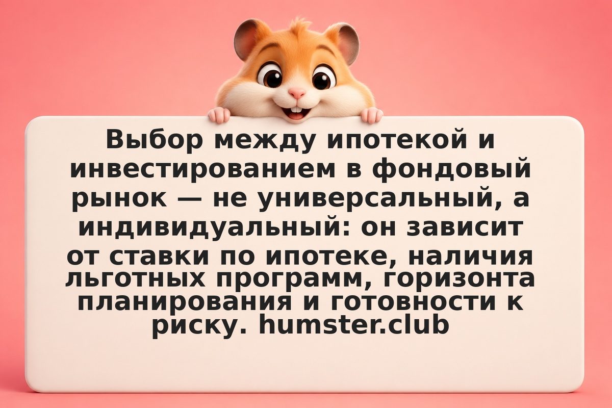 Ипотека или инвестиции в акции: как принять решение при двузначных ставках