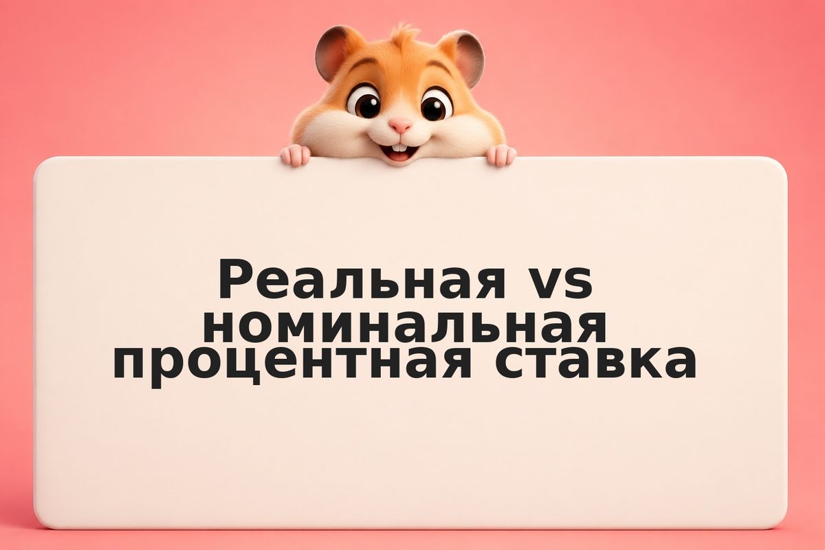 Реальная vs номинальная процентная ставка