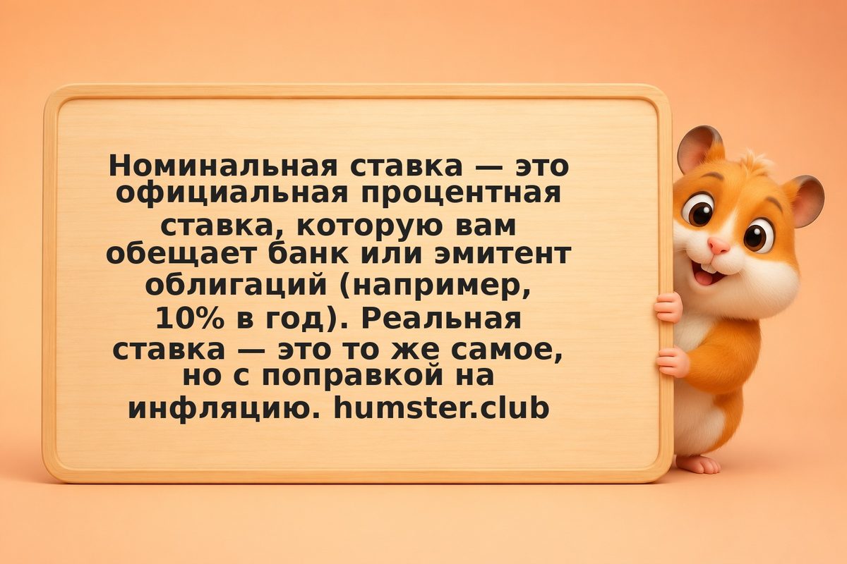 Реальная vs номинальная процентная ставка