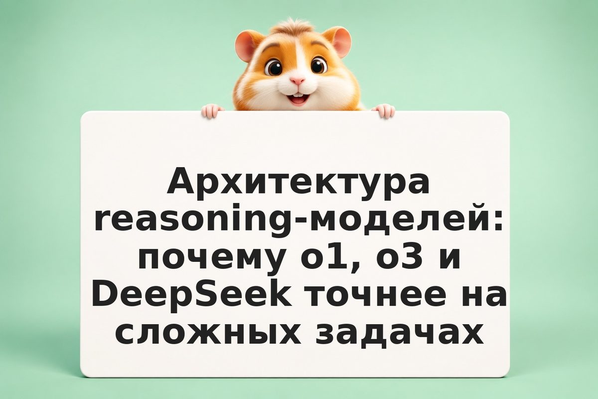 Архитектура reasoning-моделей: почему o1, o3 и DeepSeek точнее на сложных задача