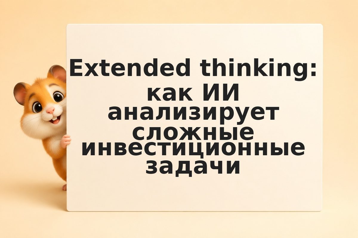 Extended thinking: как ИИ анализирует сложные инвестиционные задачи