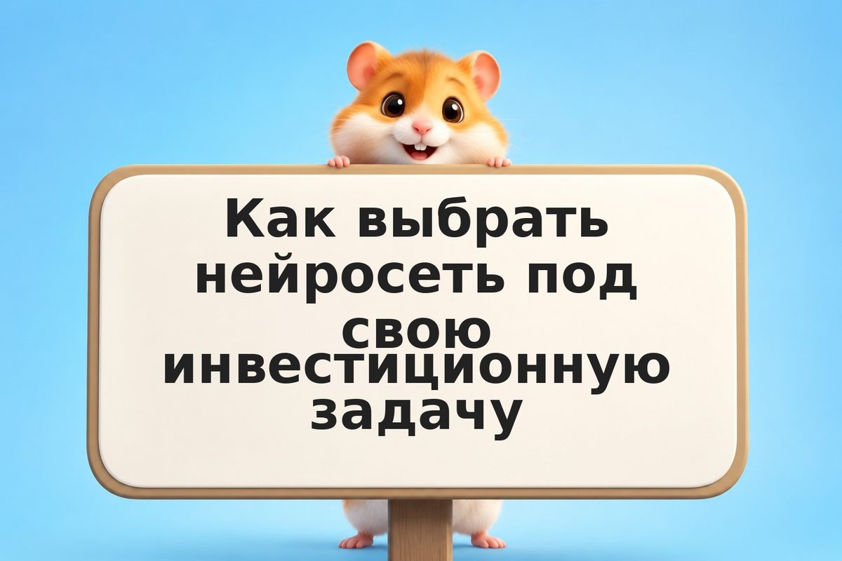 Как выбрать нейросеть под свою инвестиционную задачу