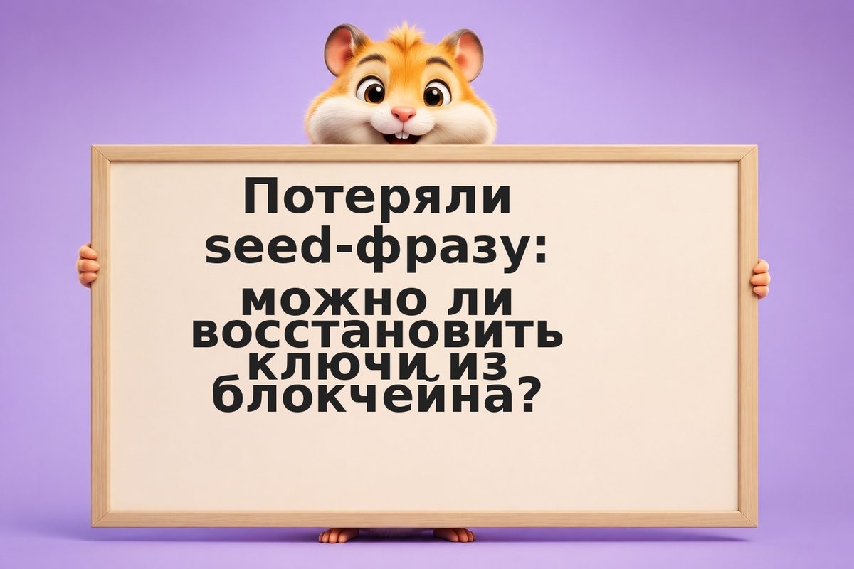 Потеряли seed-фразу: можно ли восстановить ключи из блокчейна?