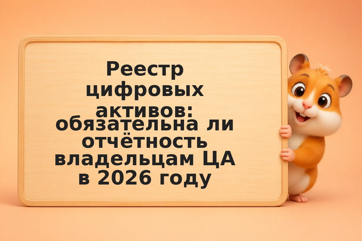 Реестр цифровых активов: обязательна ли отчётность владельцам ЦА в 2026 году