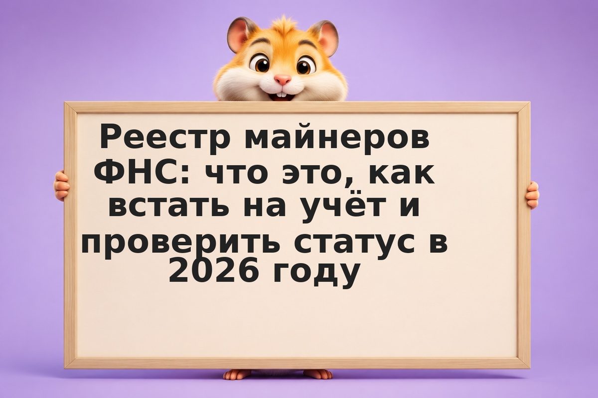 Реестр майнеров ФНС: что это, как встать на учёт и проверить статус в 2026 году