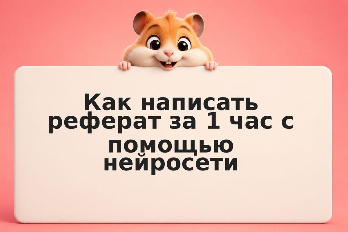 Как написать реферат за 1 час с помощью нейросети