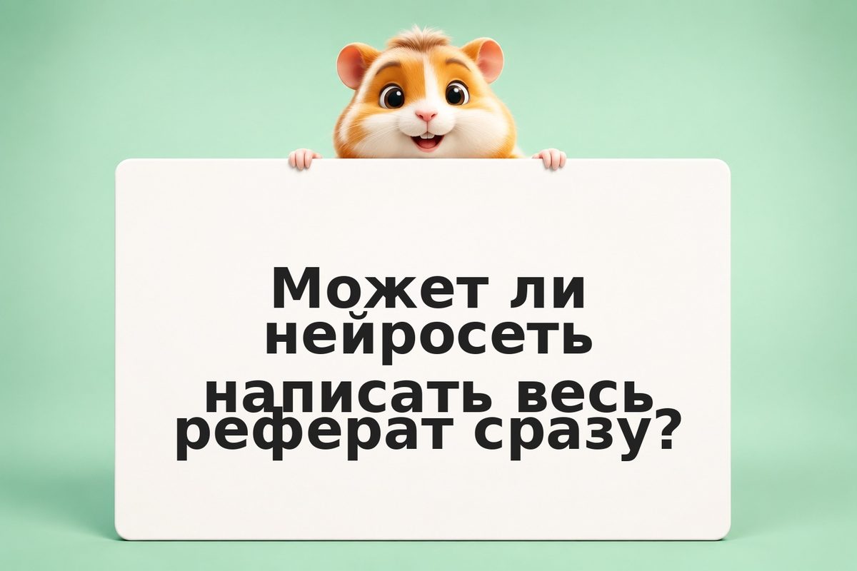 Как написать реферат за 1 час с помощью нейросети