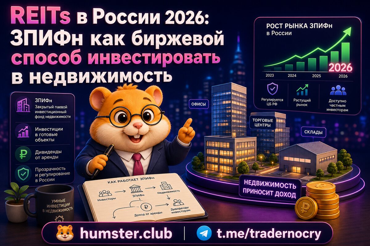 REITs в России 2026: ЗПИФн как биржевой способ инвестировать в недвижимость