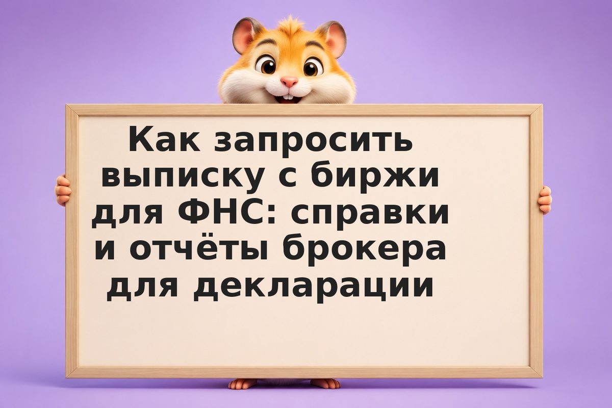 Как запросить выписку с биржи для ФНС: справки и отчёты брокера для декларации