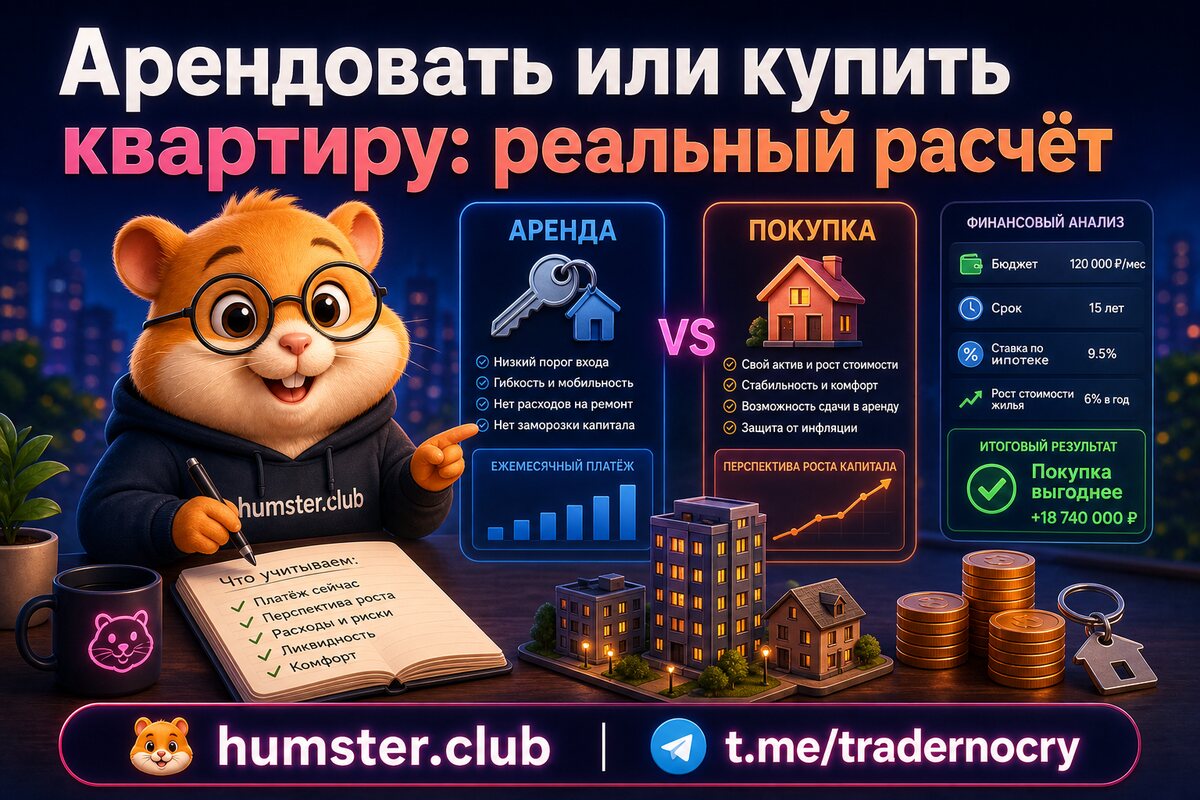 Арендовать или купить квартиру: реальный расчёт