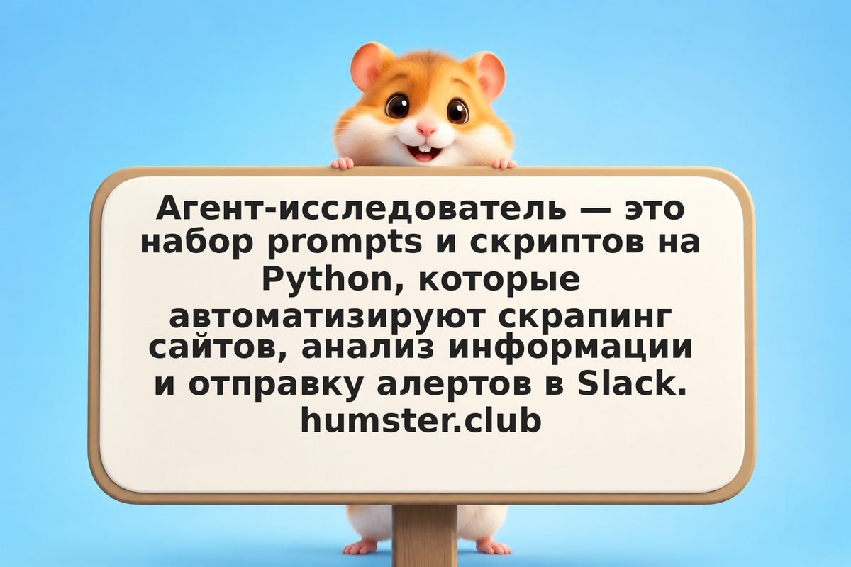 Агент-исследователь: мониторит конкурентов, ищет возможности