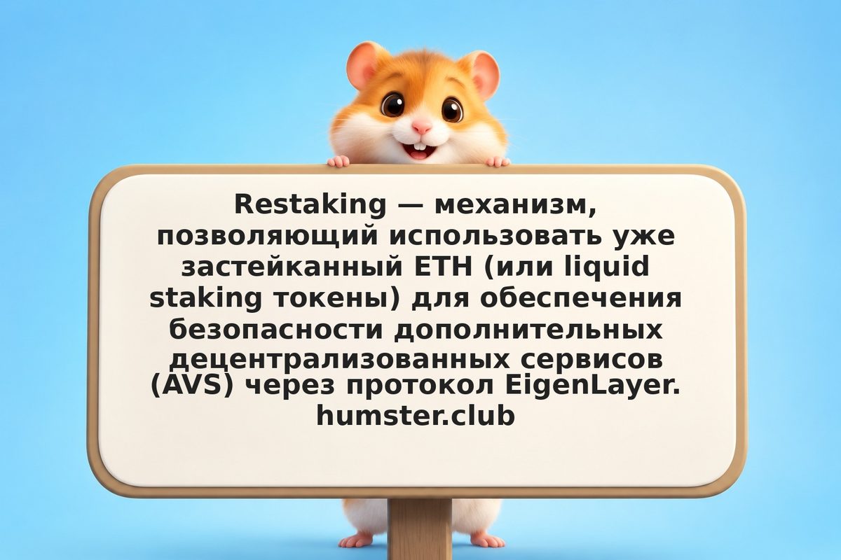 Restaking EigenLayer: что это и как получить доход