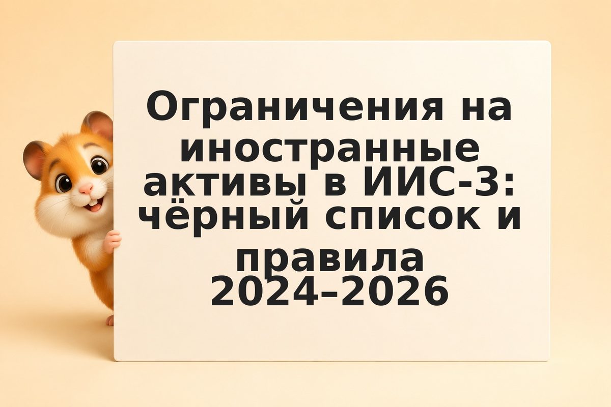 Ограничения на иностранные активы в ИИС-3: чёрный список и правила 2024–2026