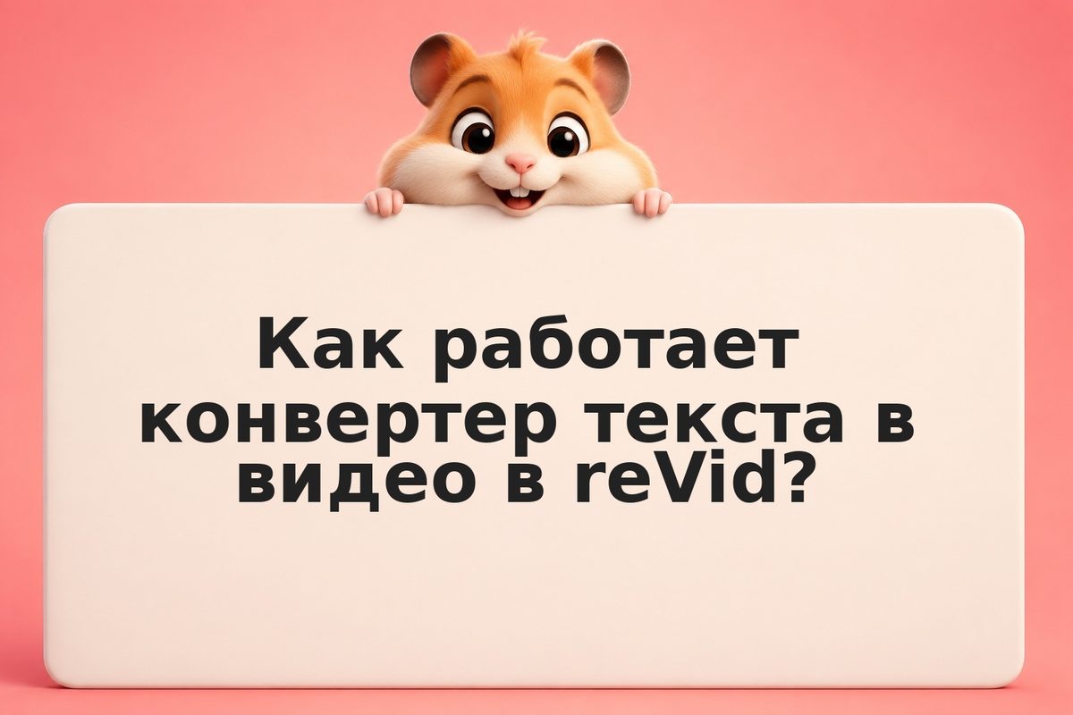 reVid: конвертер текста в говорящие видео с аватарами для соцсетей и рекламы