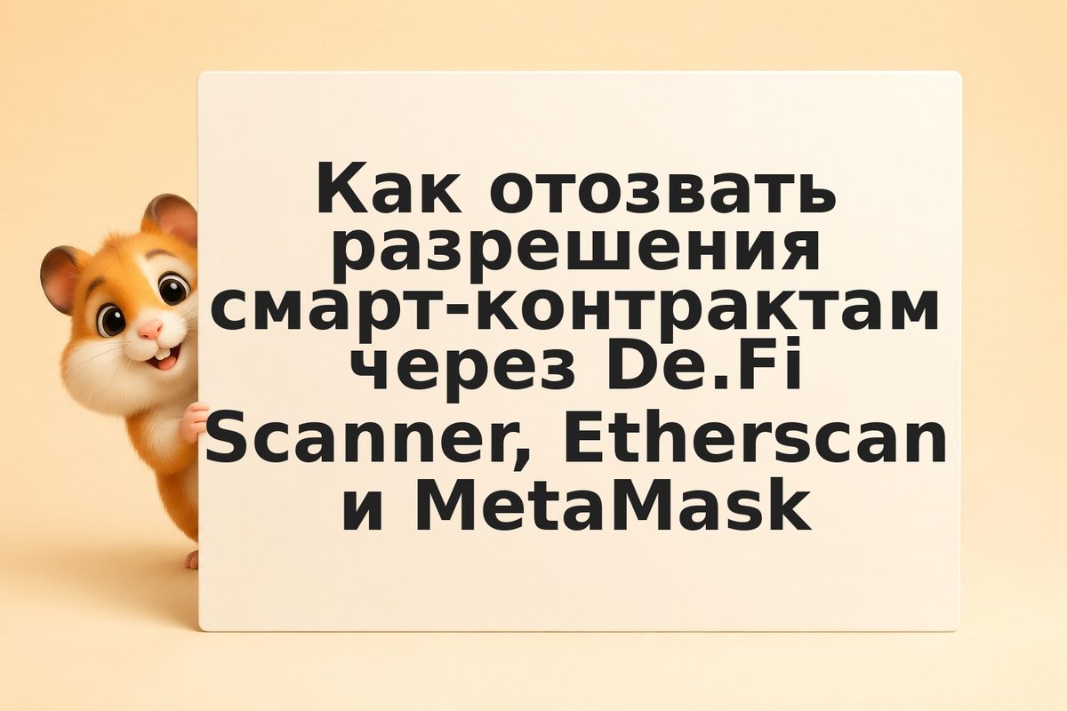 Как отозвать разрешения смарт-контрактам через De.Fi Scanner, Etherscan и MetaMa