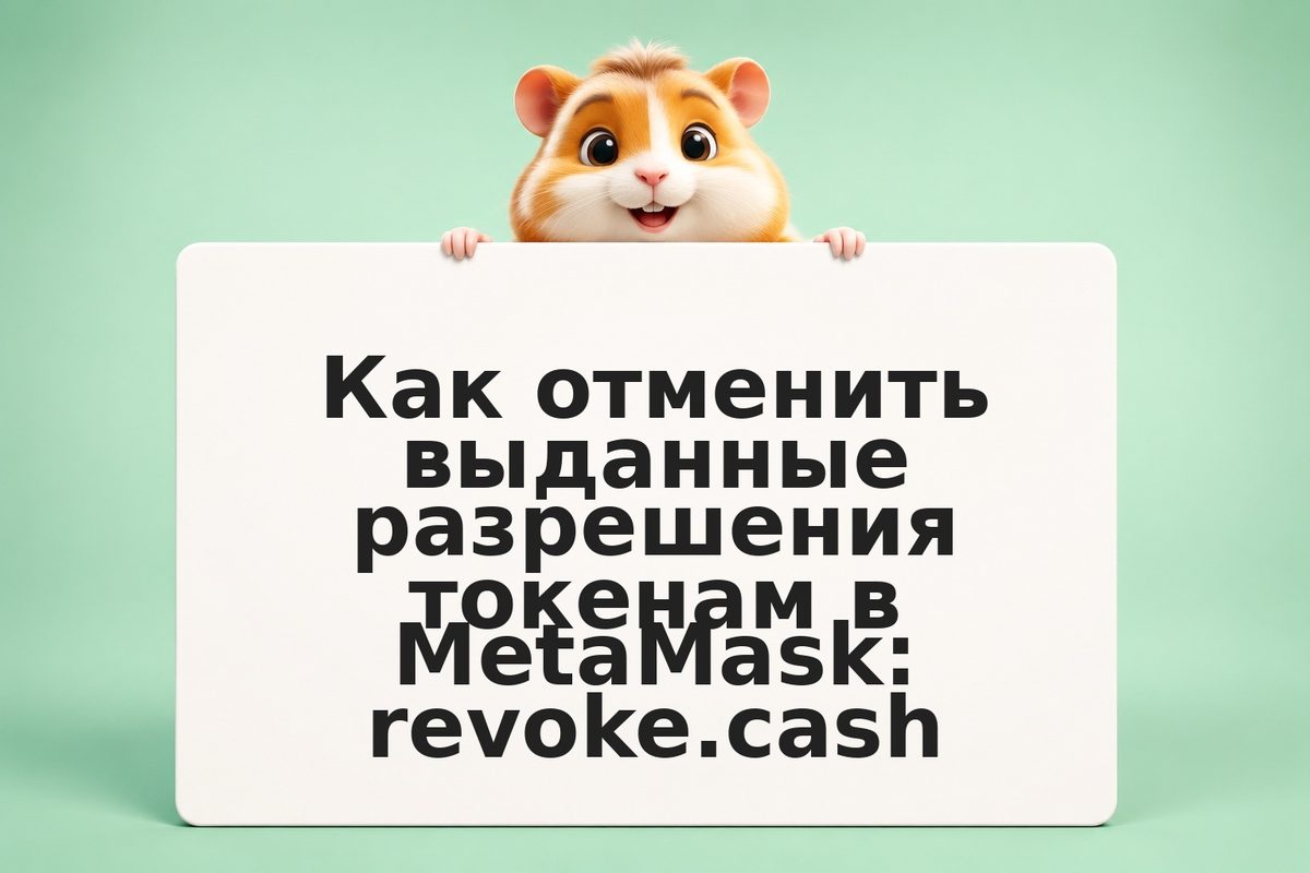 Как отменить выданные разрешения токенам в MetaMask: revoke.cash