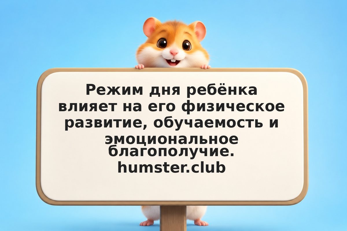 Режим дня ребёнка: как нейросети помогают составить идеальный график