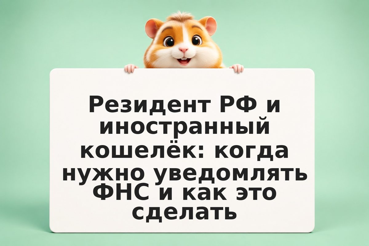 Резидент РФ и иностранный кошелёк: когда нужно уведомлять ФНС и как это сделать