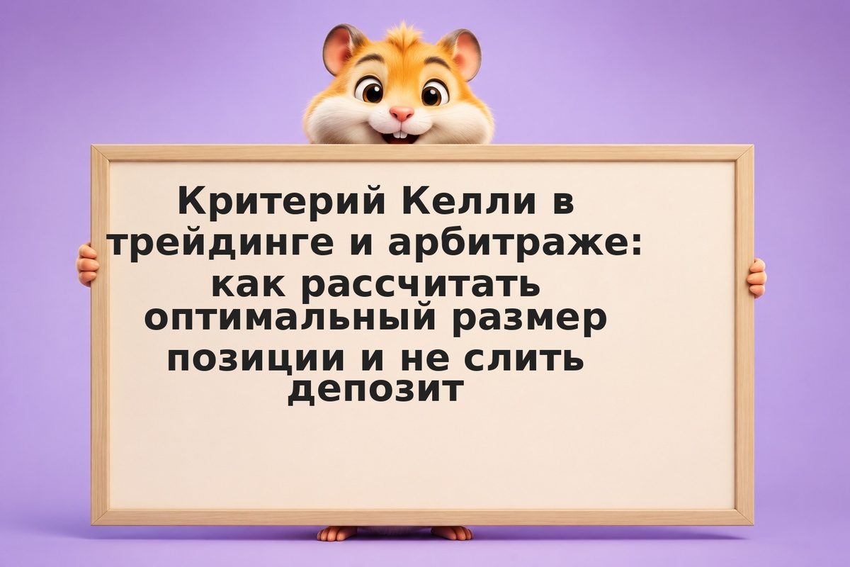 Критерий Келли в трейдинге и арбитраже: как рассчитать оптимальный размер позици