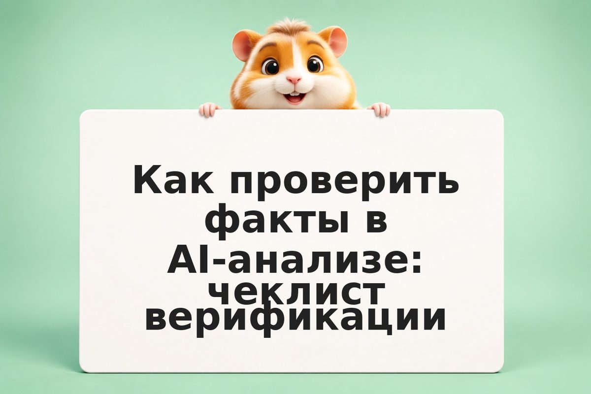 Как проверить факты в AI-анализе: чеклист верификации