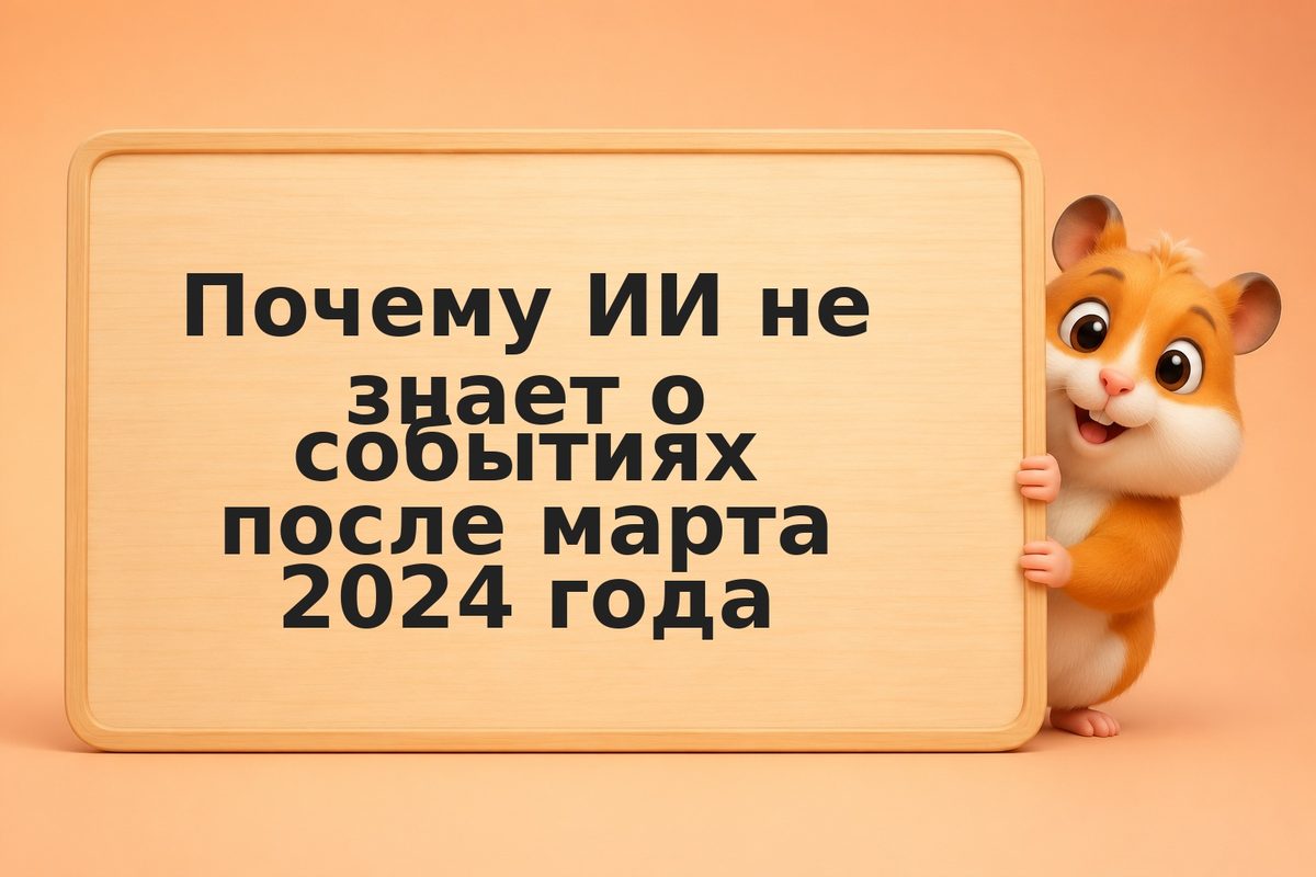 Почему ИИ не знает о событиях после марта 2024 года