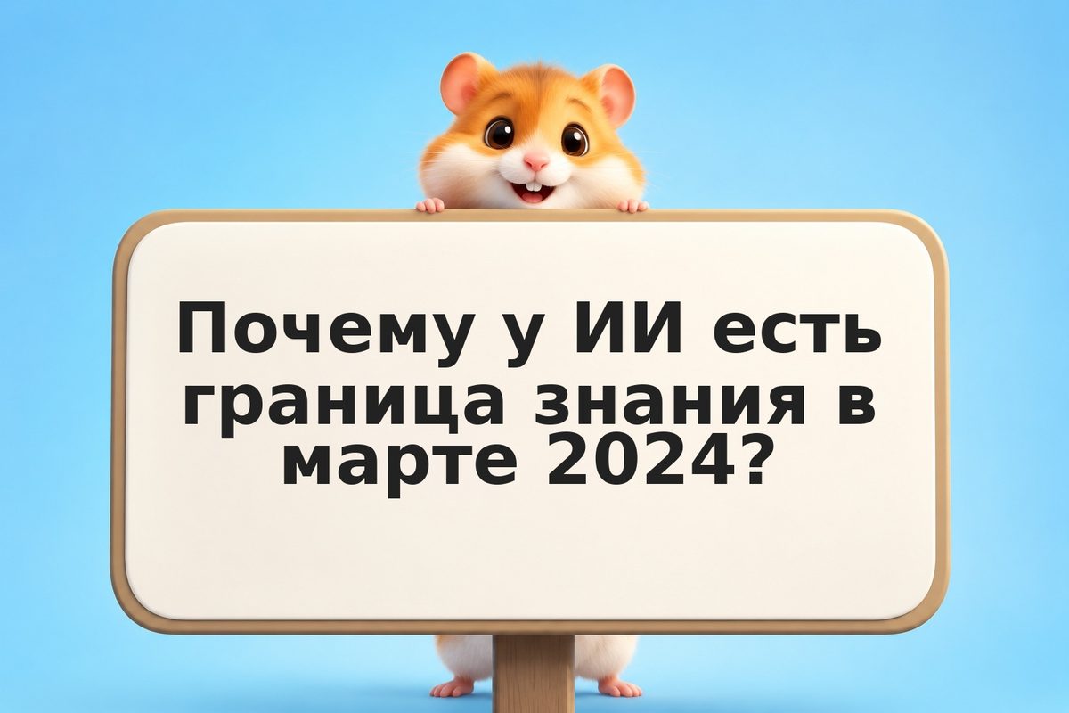 Почему ИИ не знает о событиях после марта 2024 года