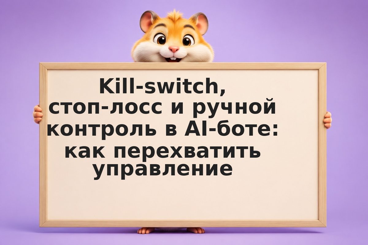 Kill-switch, стоп-лосс и ручной контроль в AI-боте: как перехватить управление