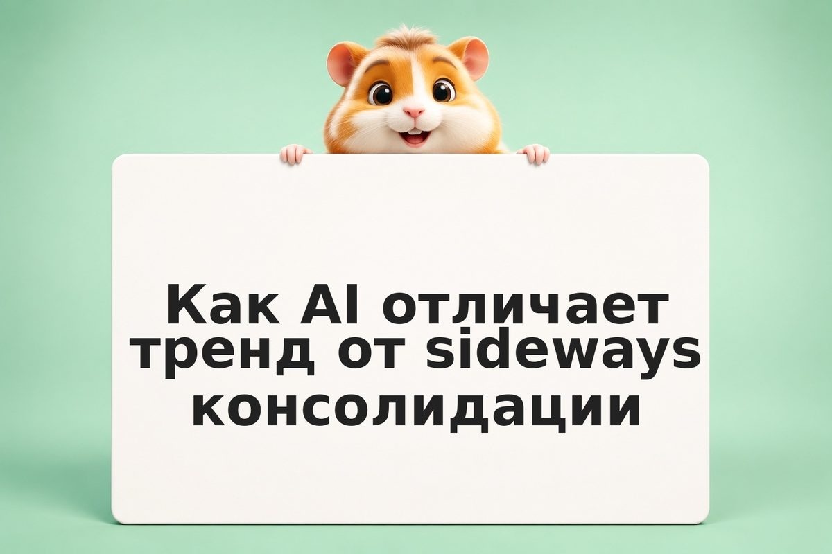 Как AI отличает тренд от sideways консолидации