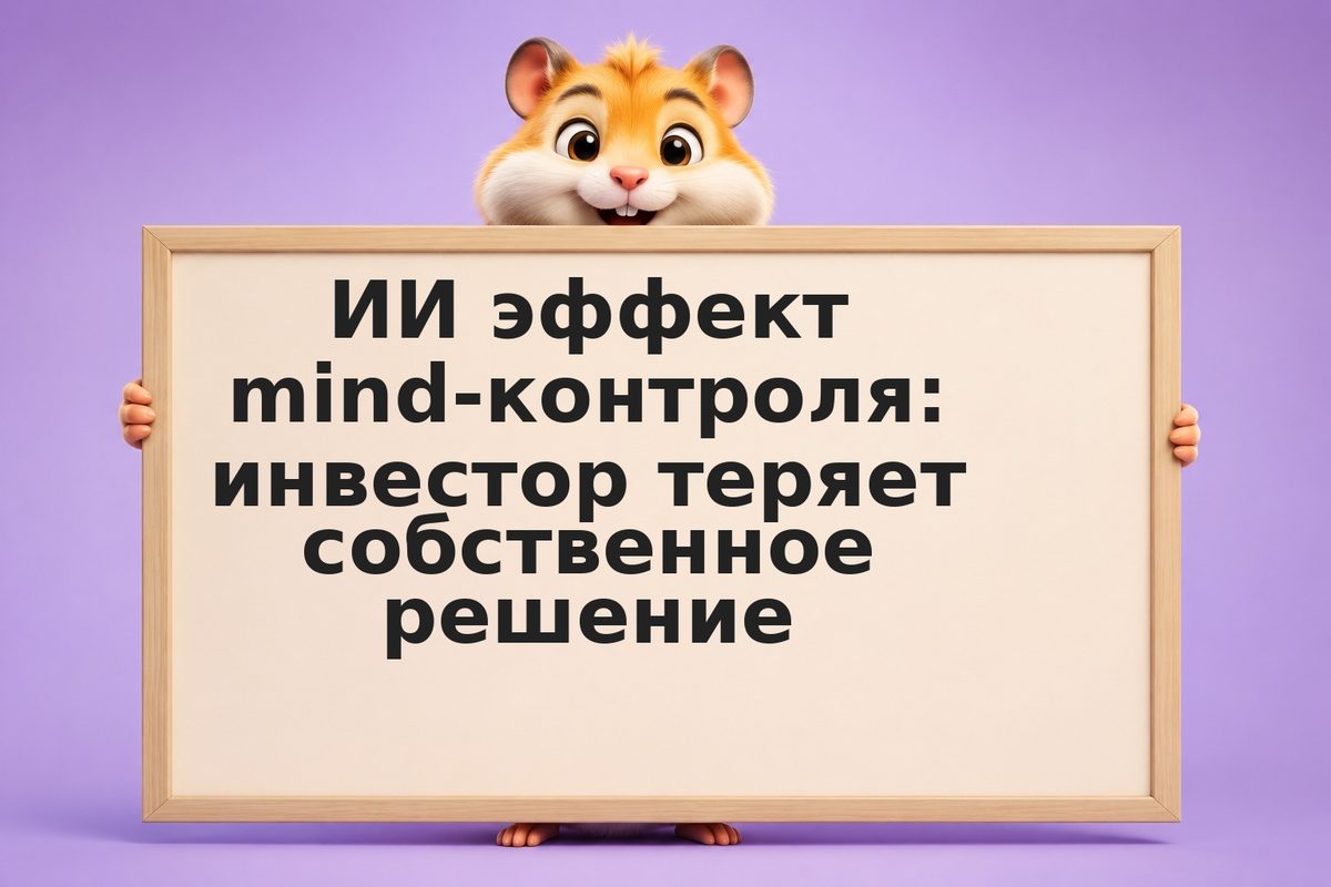 ИИ эффект mind-контроля: инвестор теряет собственное решение