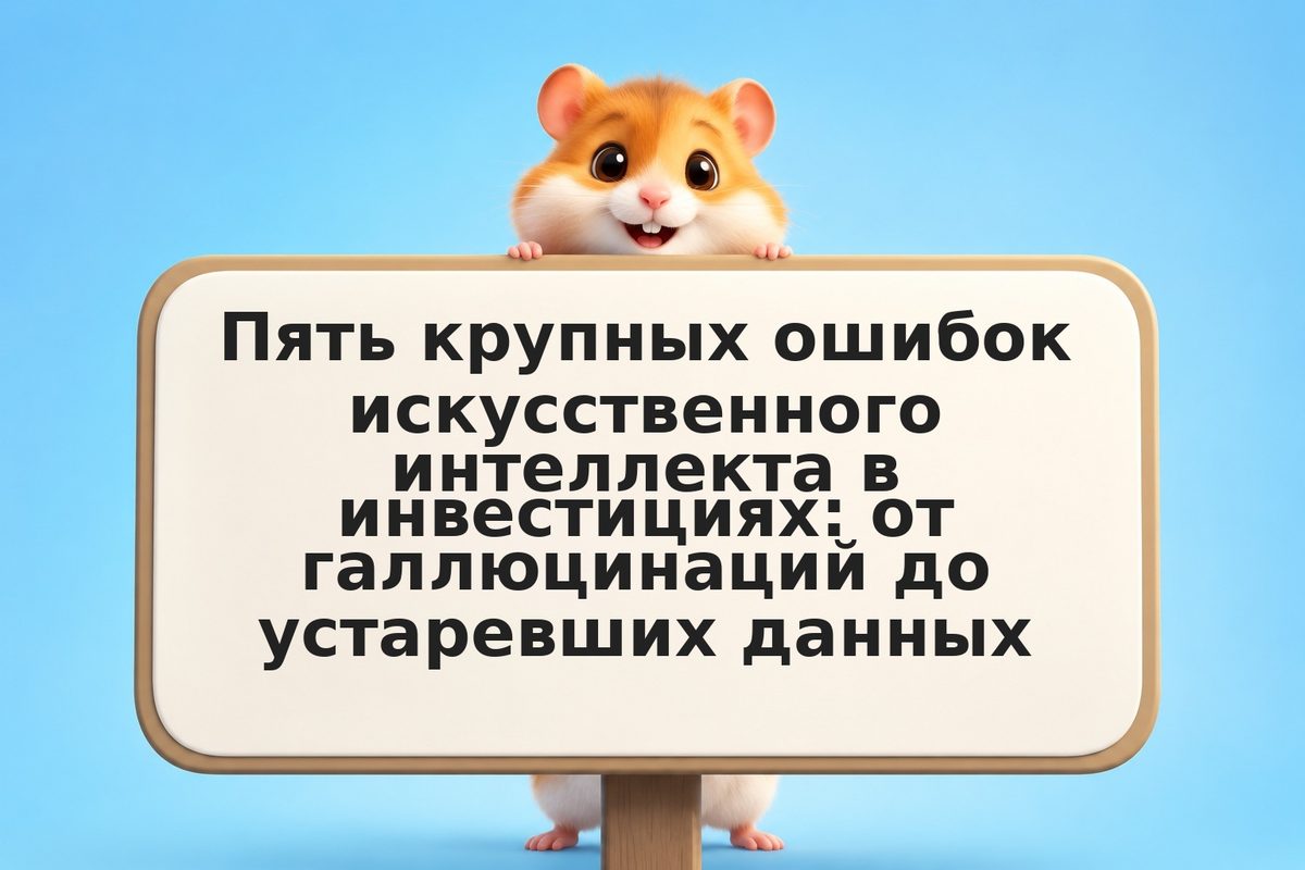 Пять крупных ошибок искусственного интеллекта в инвестициях: от галлюцинаций до 