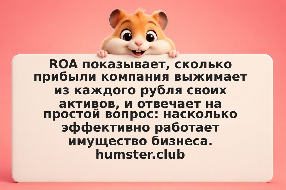 Рентабельность активов ROA