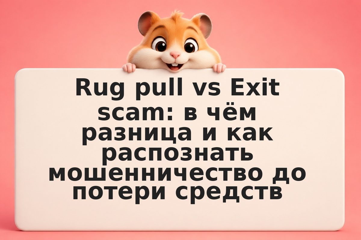 Rug pull vs Exit scam: в чём разница и как распознать мошенничество до потери ср