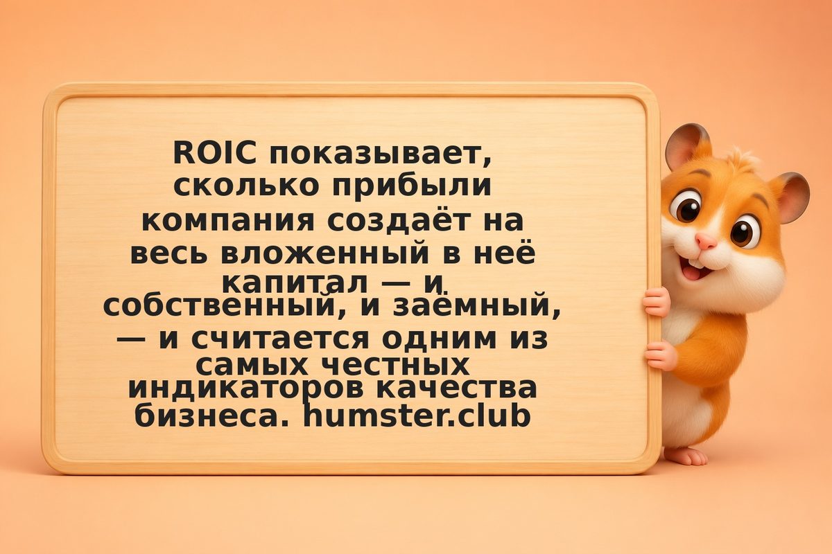 ROIC: рентабельность капитала