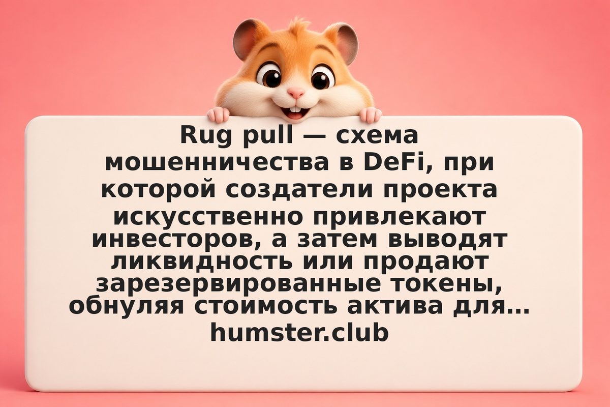 Rug pull в DeFi: признаки мошеннических проектов и как проверить протокол до вло