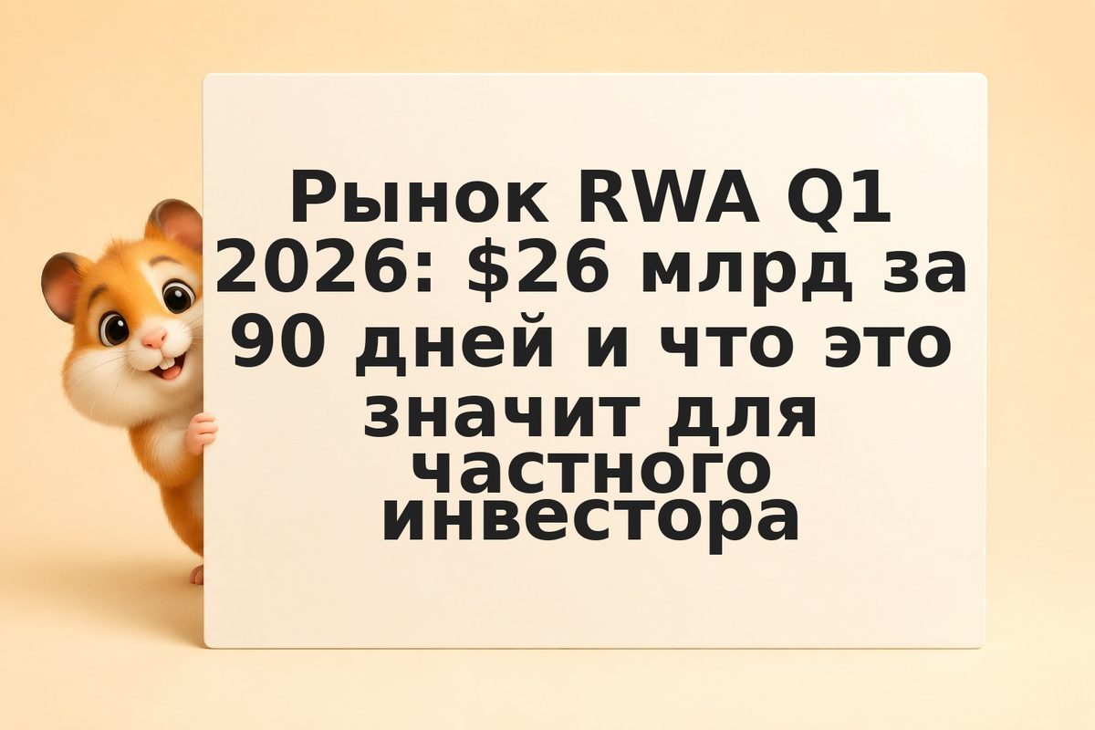 Рынок RWA Q1 2026: $26 млрд за 90 дней и что это значит для частного инвестора