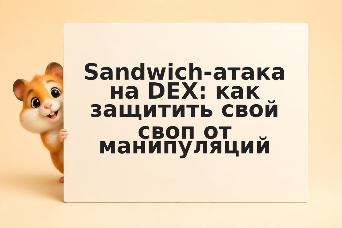 Sandwich-атака на DEX: как защитить свой своп от манипуляций