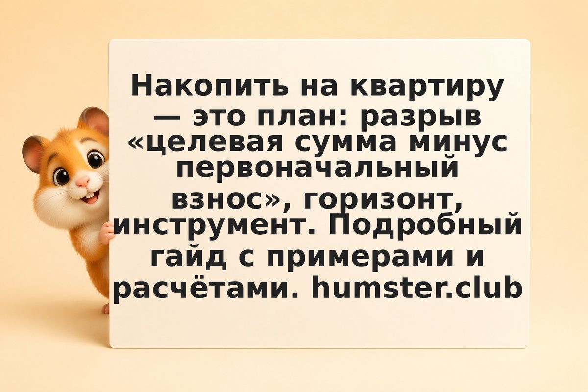 Как накопить на квартиру